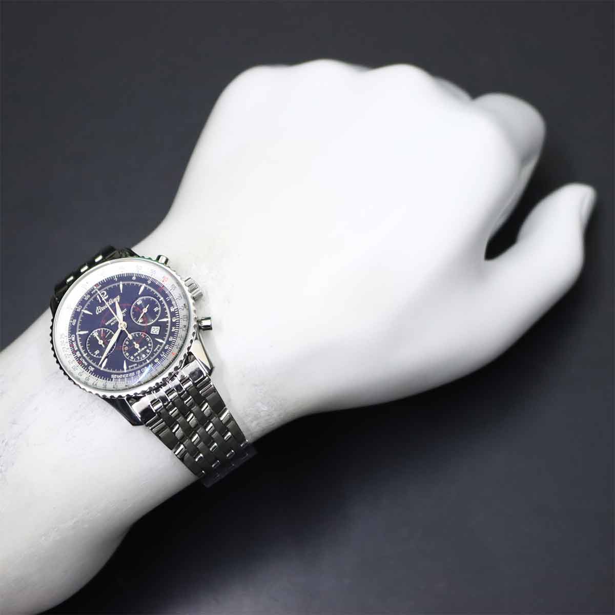 Navitimer Montbrillant A41330 Chronograph Date Black Dial