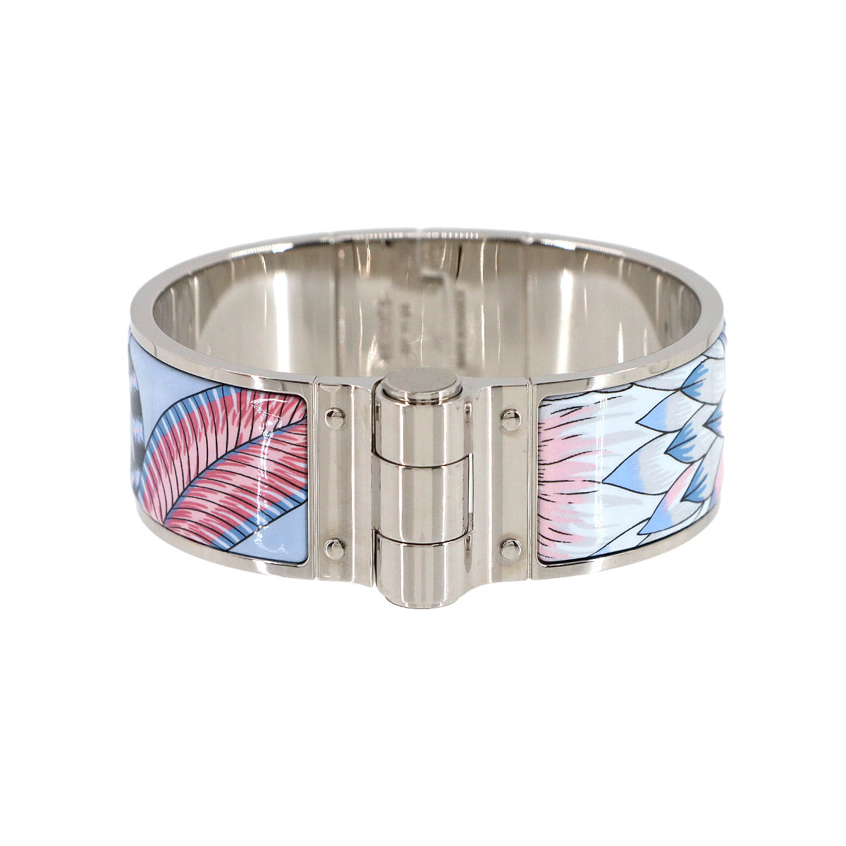 Charniere Large Bracelet Bangle Multi color Silver Accessory