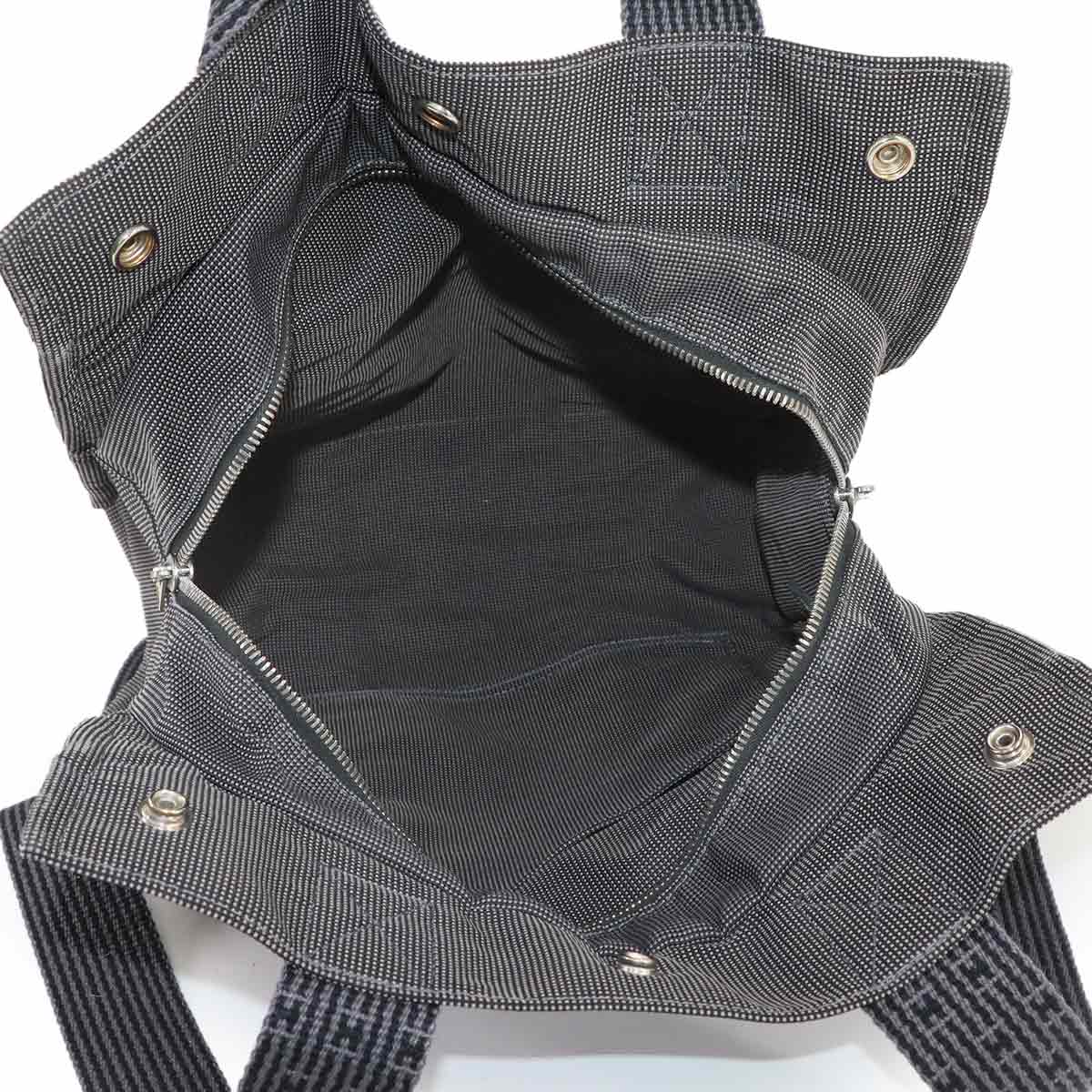 Her Line Ad MM Backpack Canvas Gray Purse