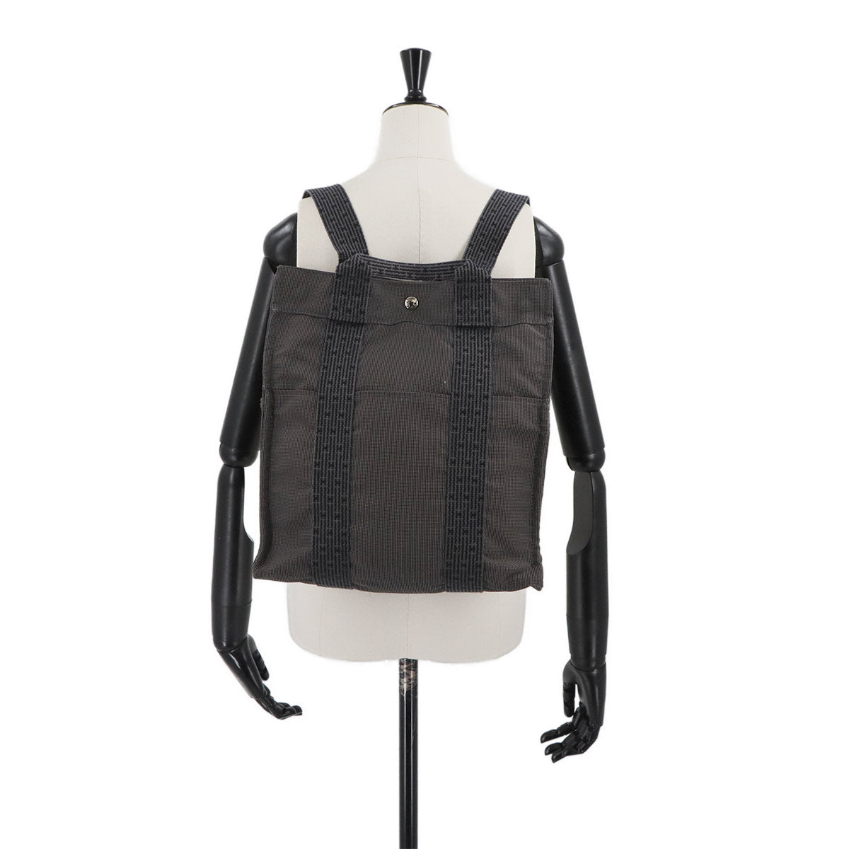 Her Line Ad MM Backpack Canvas Gray Purse