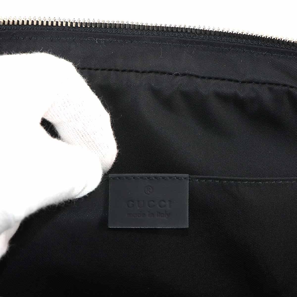 Guccissima Briefcase Business Bag Leather Black 322079 Purse