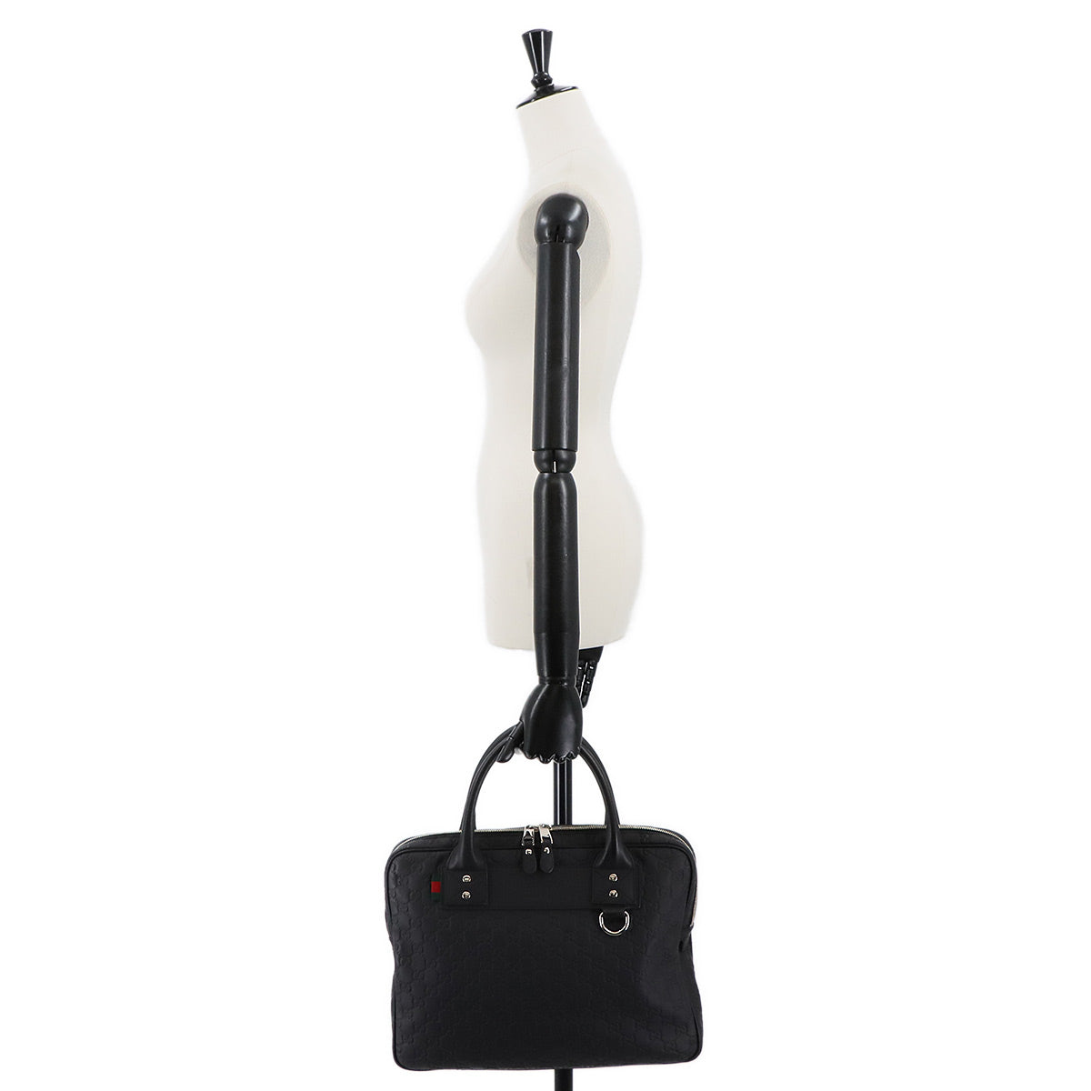 Guccissima Briefcase Business Bag Leather Black 322079 Purse