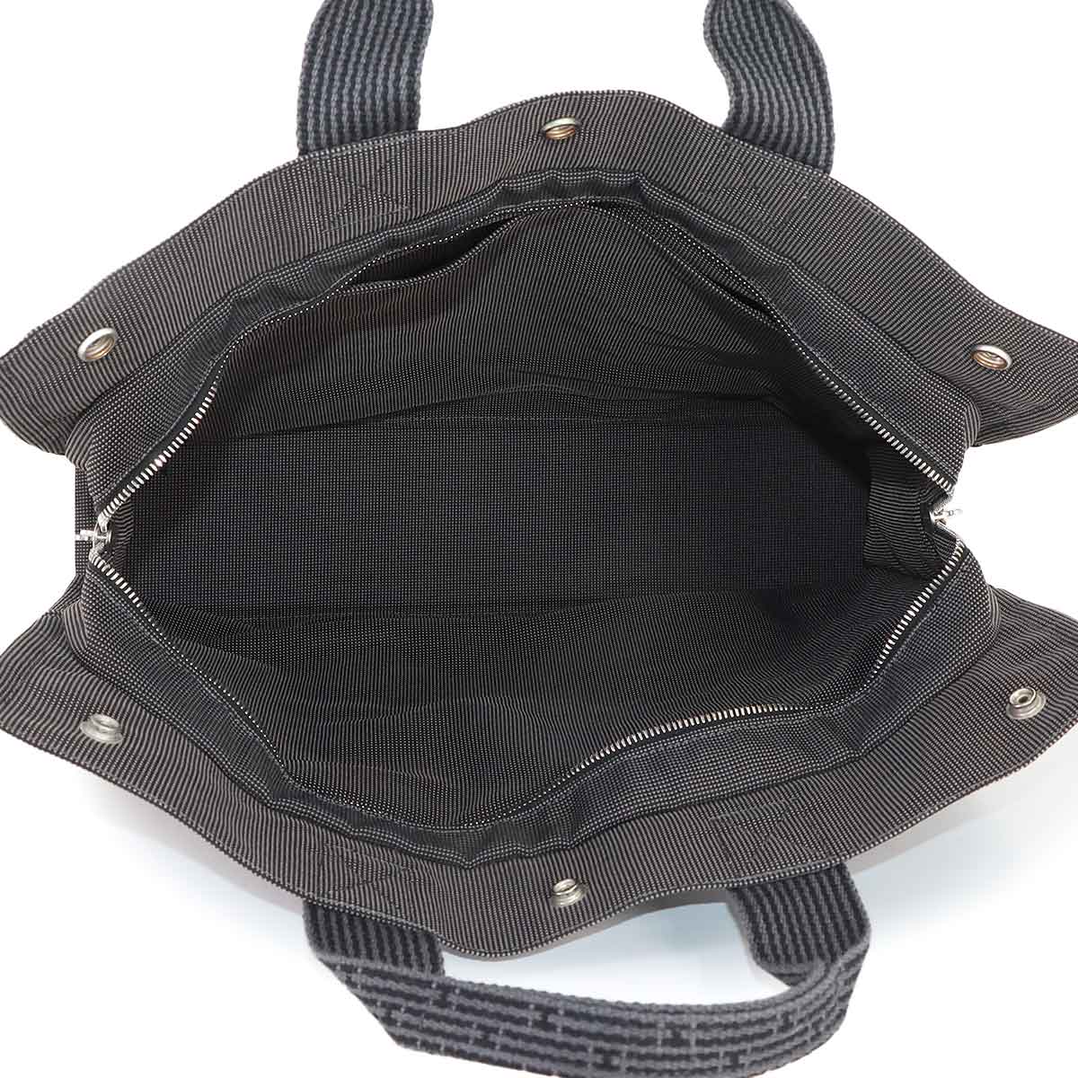 Herline Tote MM Bag Canvas Gray Unisex Purse