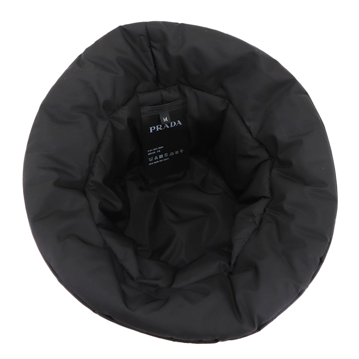 Padded Bucket Hat Polyamide Black M 2HC248 Triangle Logos