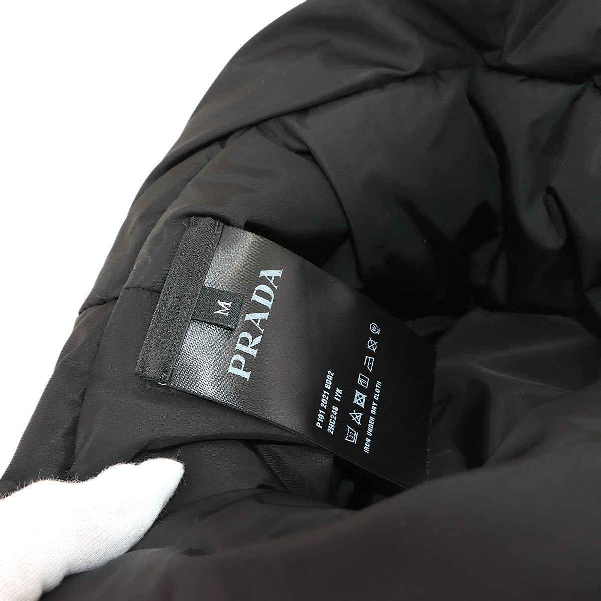 Padded Bucket Hat Polyamide Black M 2HC248 Triangle Logos