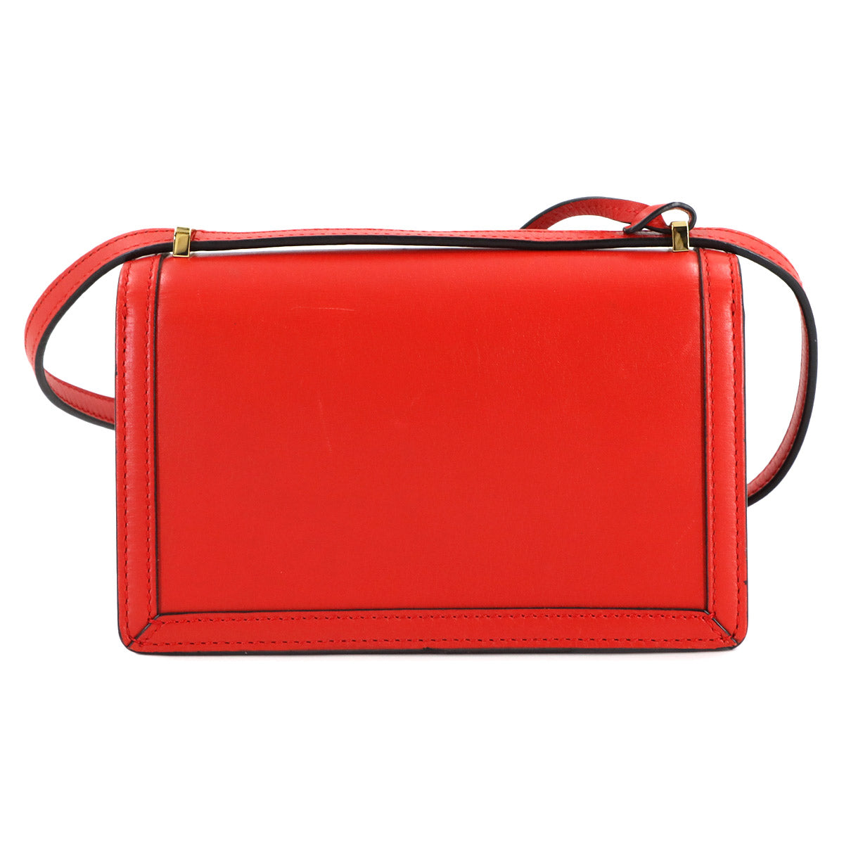 Barcelona Small Shoulder Bag Leather Red Purse