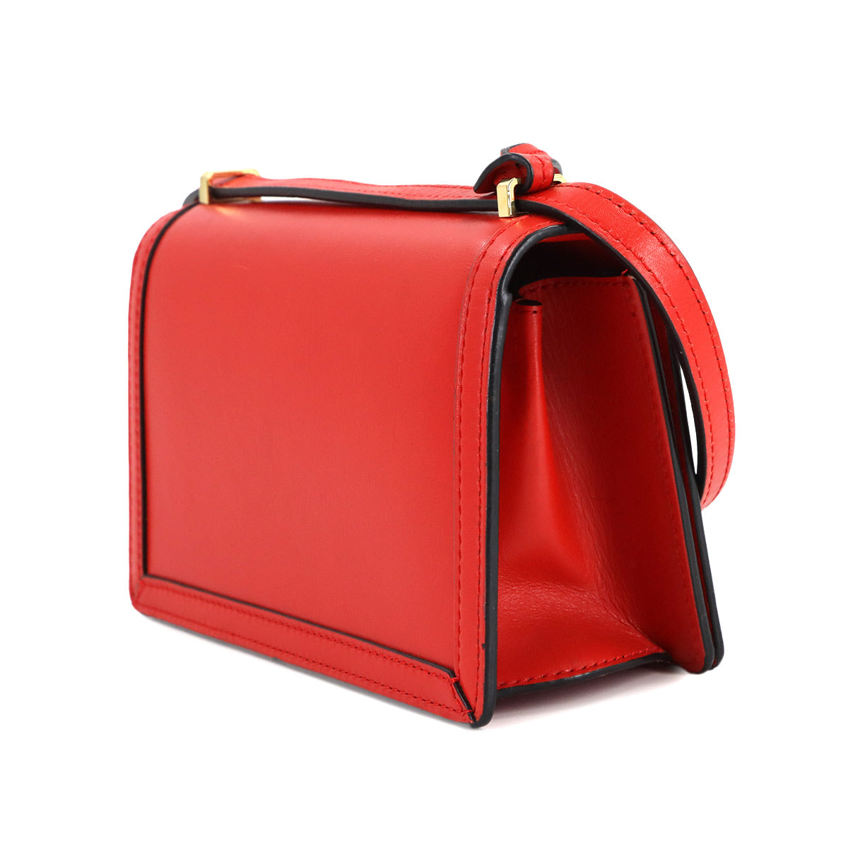 Barcelona Small Shoulder Bag Leather Red Purse