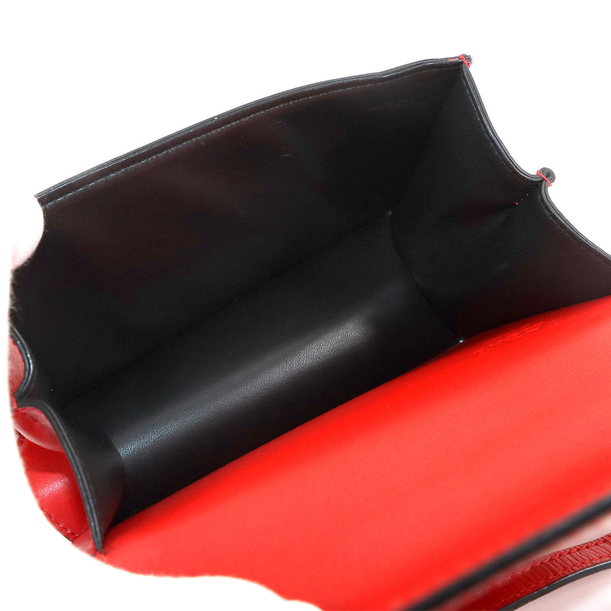 Barcelona Small Shoulder Bag Leather Red Purse