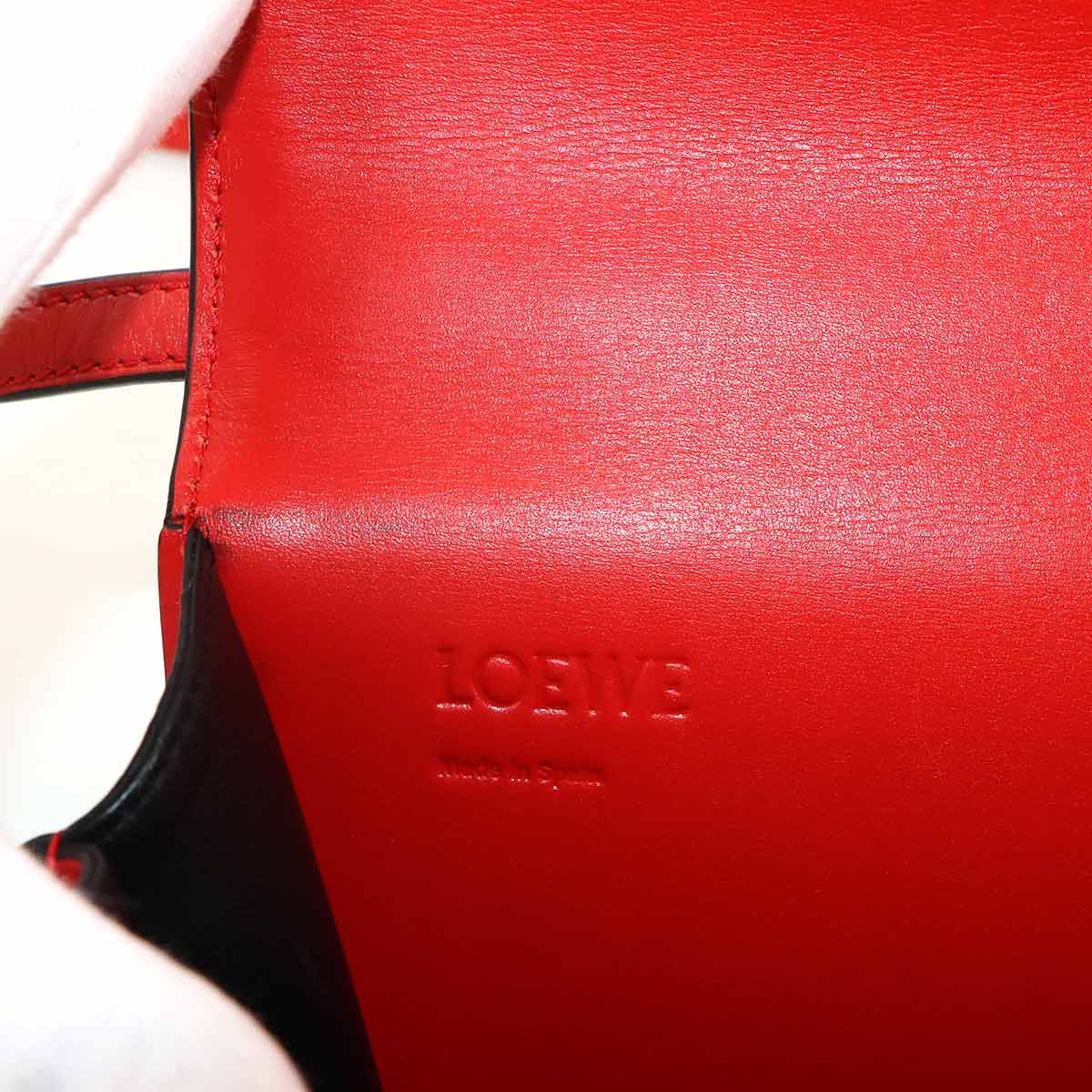 Barcelona Small Shoulder Bag Leather Red Purse