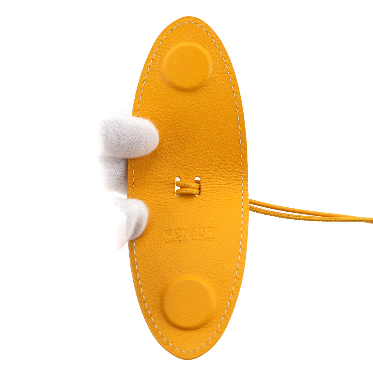 Croc Universal Bag Clip Charm Leather Yellow