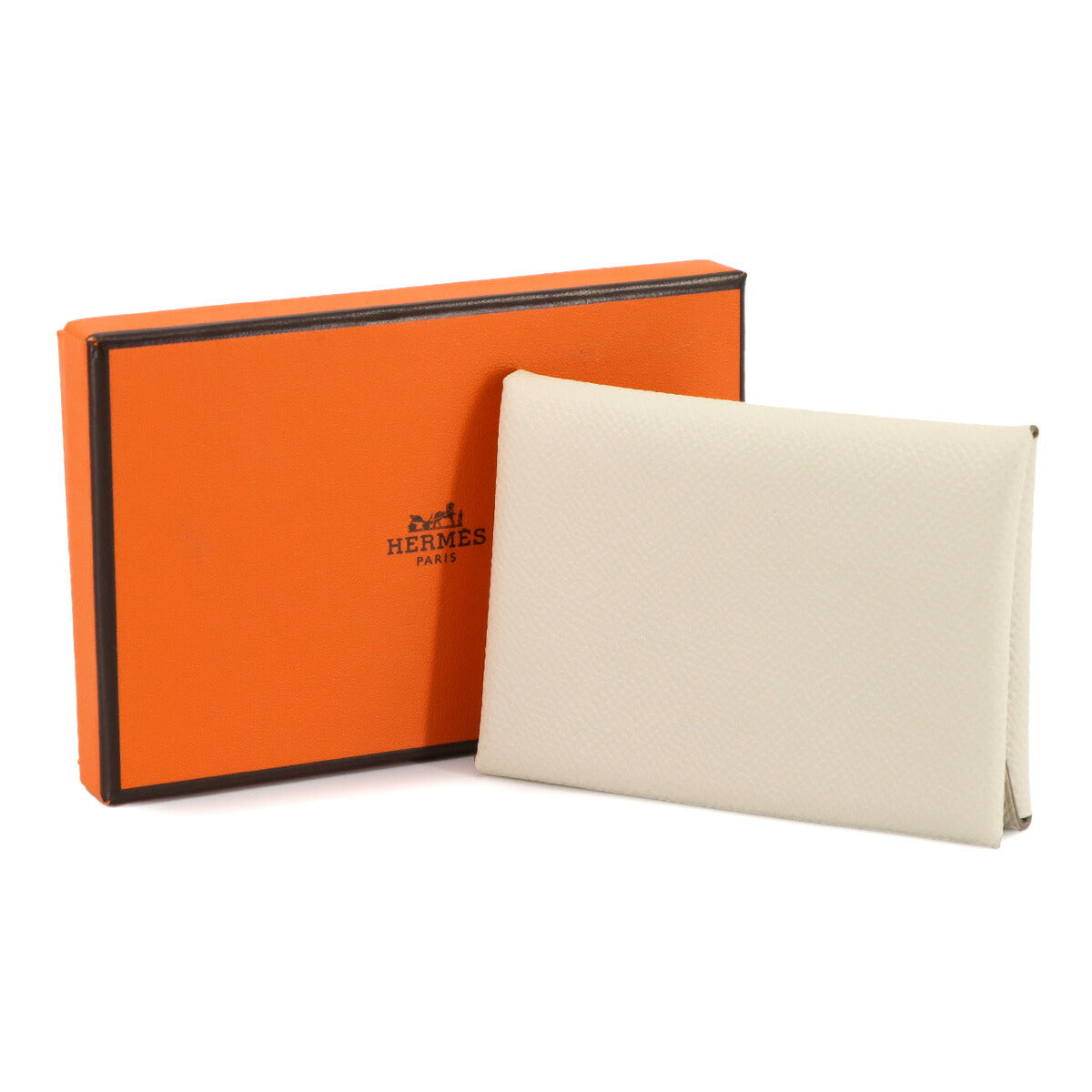 Calvi Duo Card Case Epsom Craie W