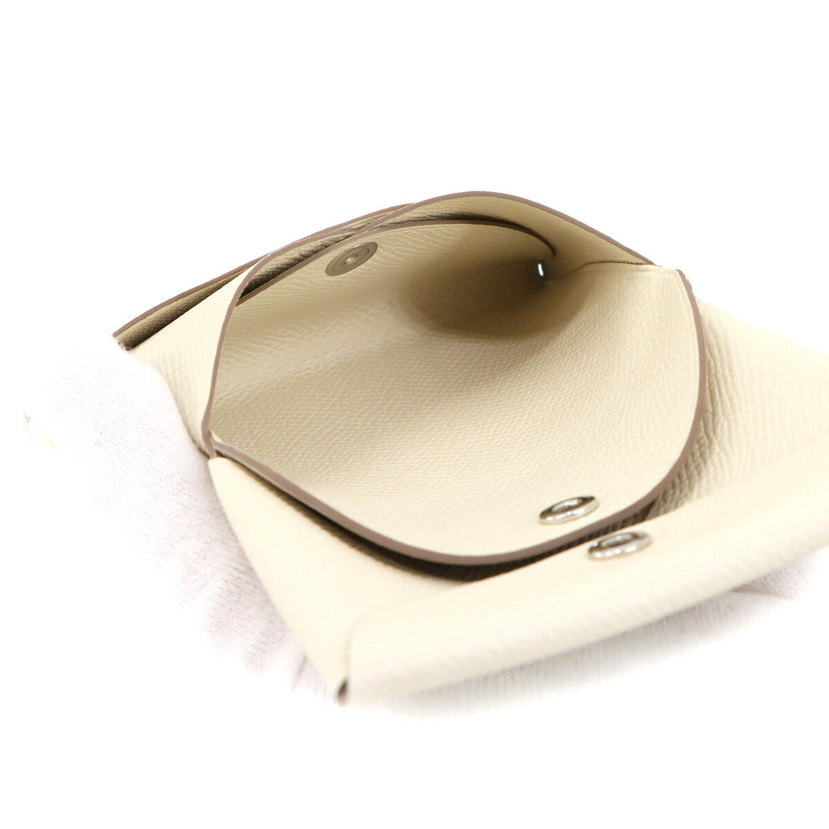 Calvi Duo Card Case Epsom Craie W