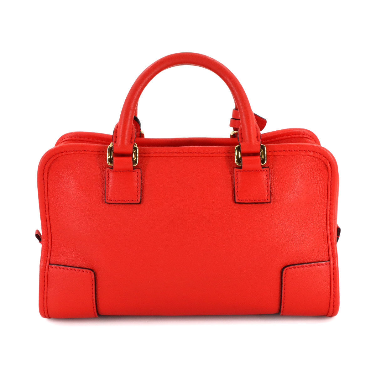 Amazona 23 2way Hand Shoulder Bag Leather Red Purse