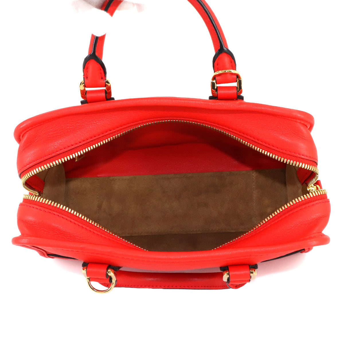 Amazona 23 2way Hand Shoulder Bag Leather Red Purse