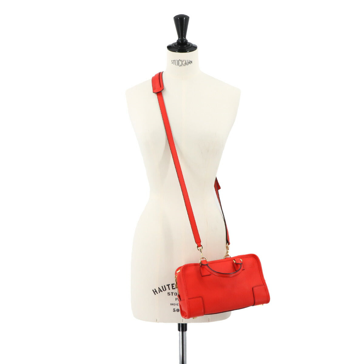 Amazona 23 2way Hand Shoulder Bag Leather Red Purse