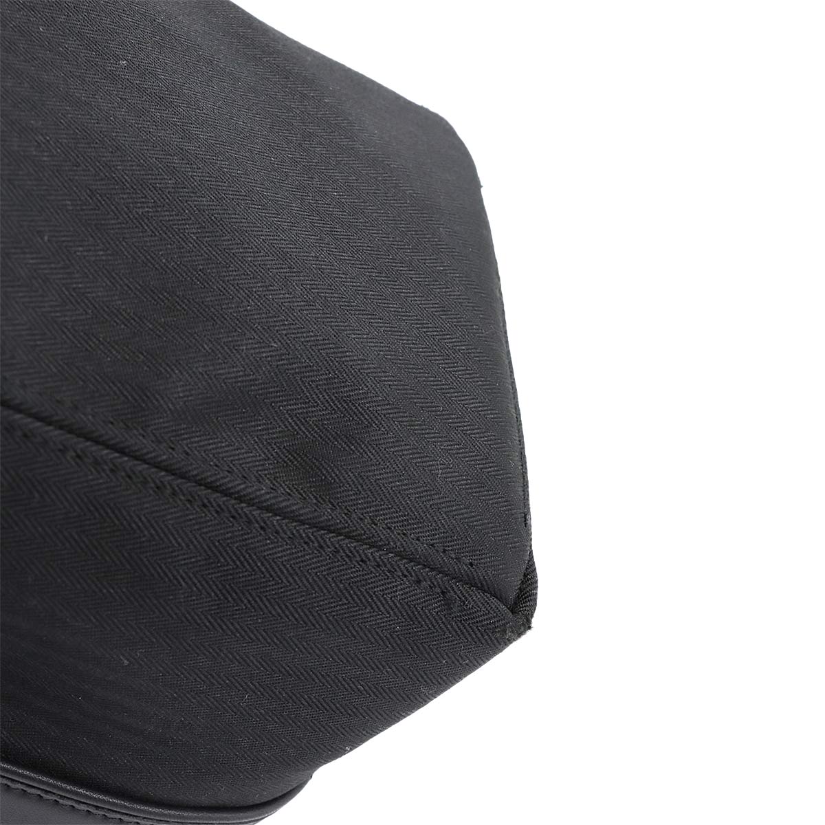 Acapulco PM Hand Bag Toile Chevrons Leather Black Purse