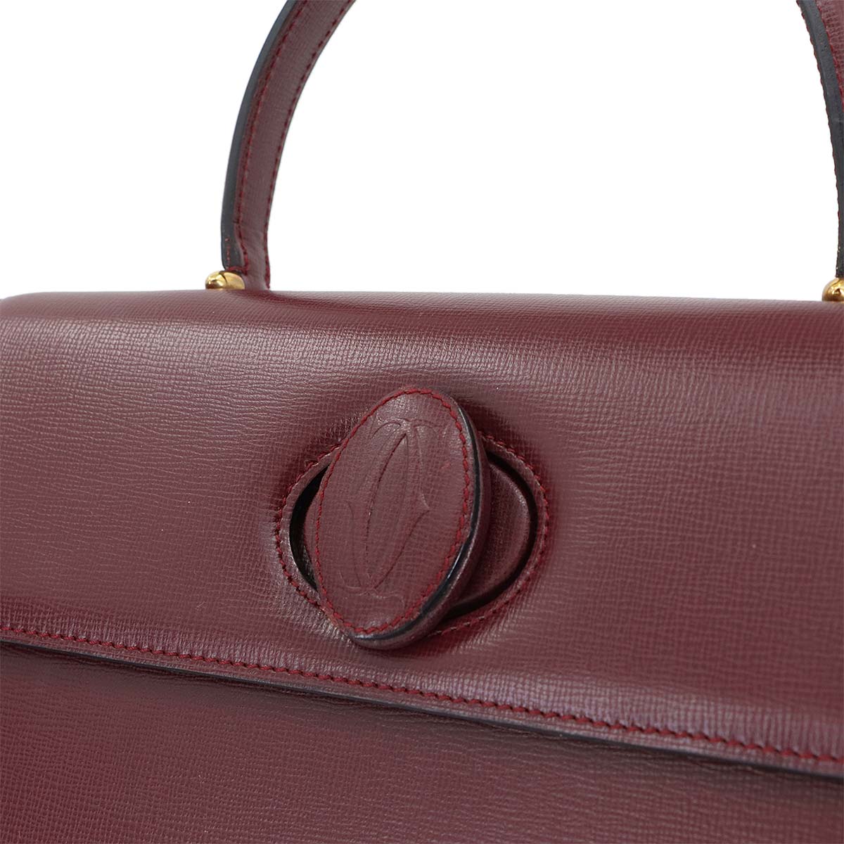 Must Hand Bag Leather Bordeaux Purse