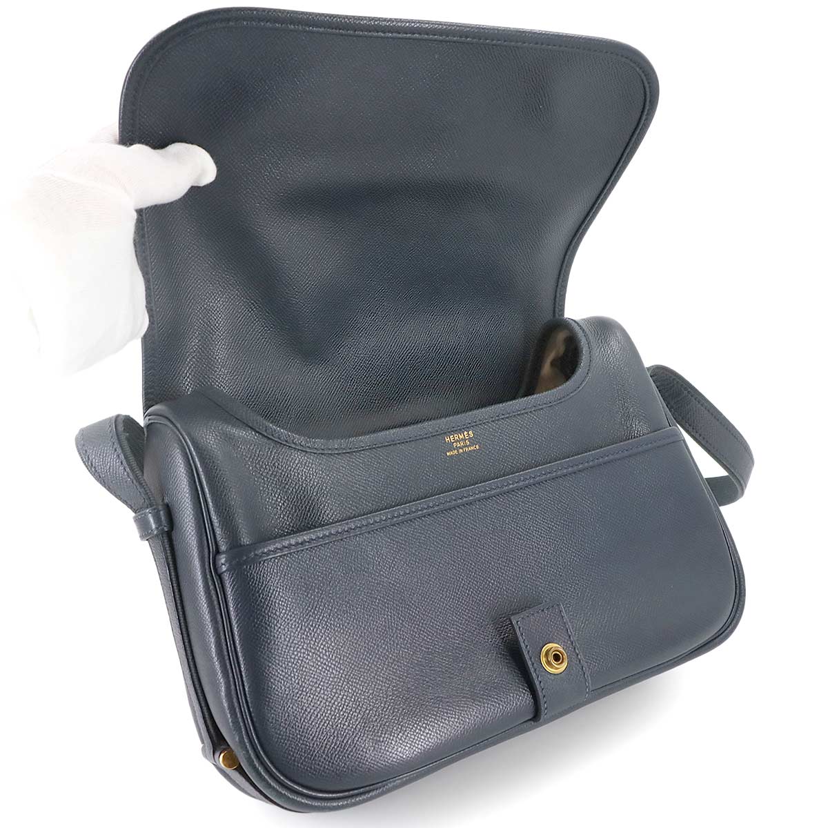 Numea Shoulder Bag Coushevel Epsom Navy Vintage Purse