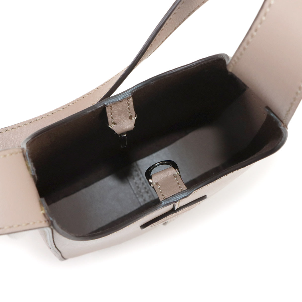 Di Bag Hobo Micro Shoulder Bag Leather Beige XAWDBS30300ROR