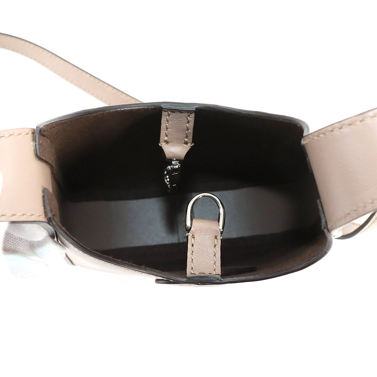 Di Bag Hobo Micro Shoulder Bag Leather Beige XAWDBS30300ROR