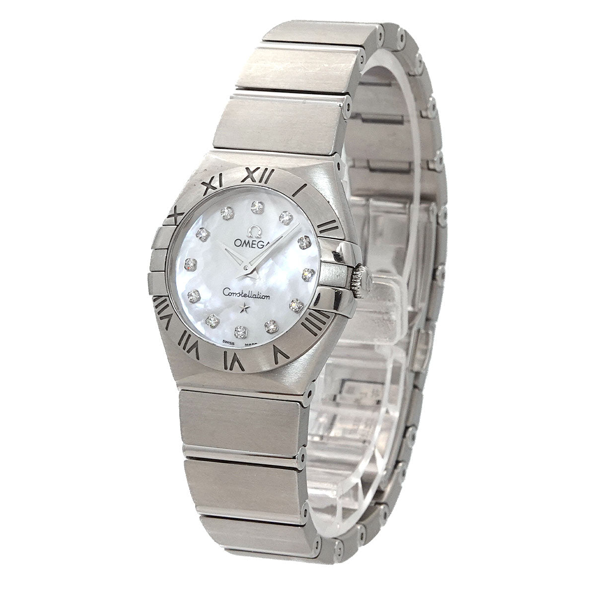 Constellation 123 10 24 60 55 001 12P Diamond White Shell Dial