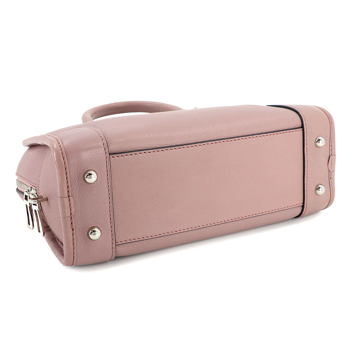 Amazona 23 2way Hand Shoulder Bag Leather Pink Purse