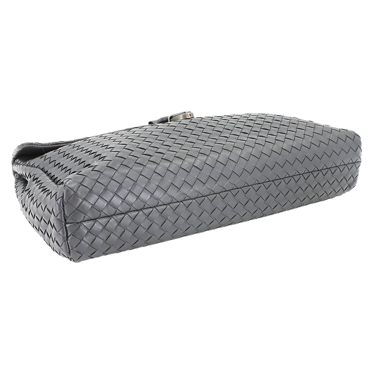 Intrecciato Buisiness Bag Leather Gray 13378