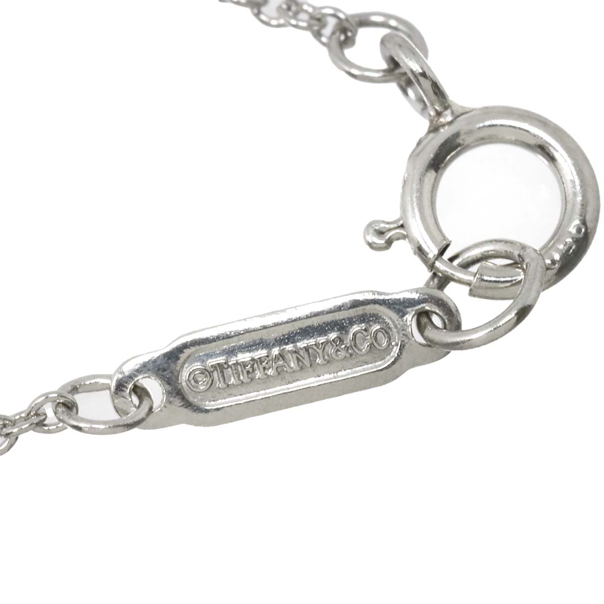 Square Diamond Necklace Platinum