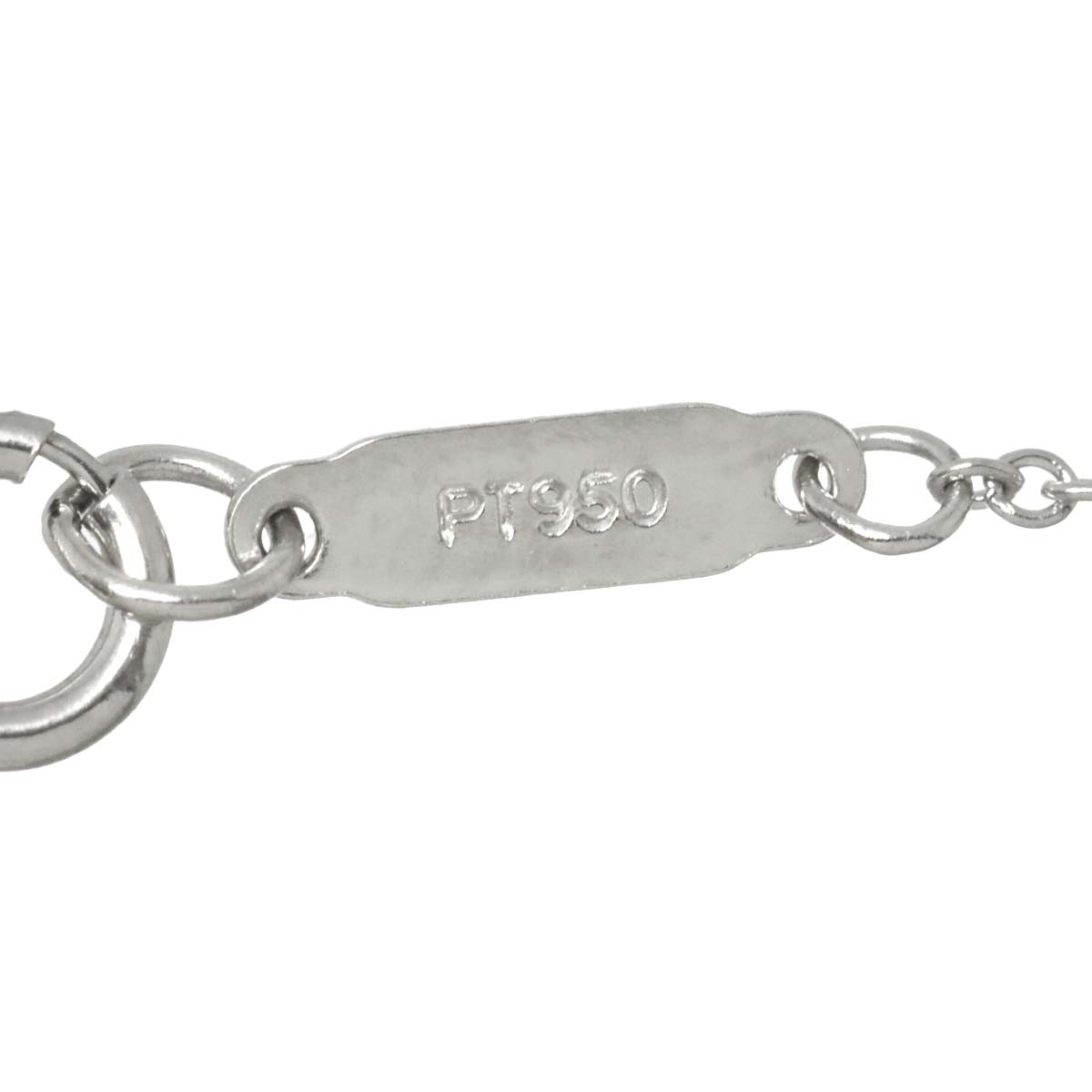 Square Diamond Necklace Platinum