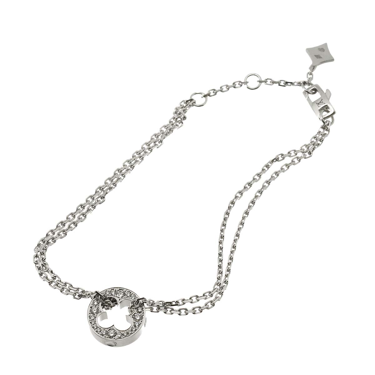 EMPREINTE Chain Diamond Bracelet 18K White Gold 750