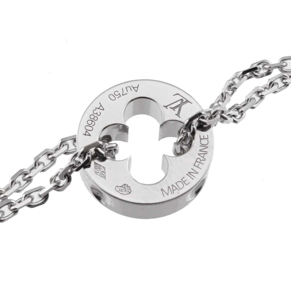 EMPREINTE Chain Diamond Bracelet 18K White Gold 750
