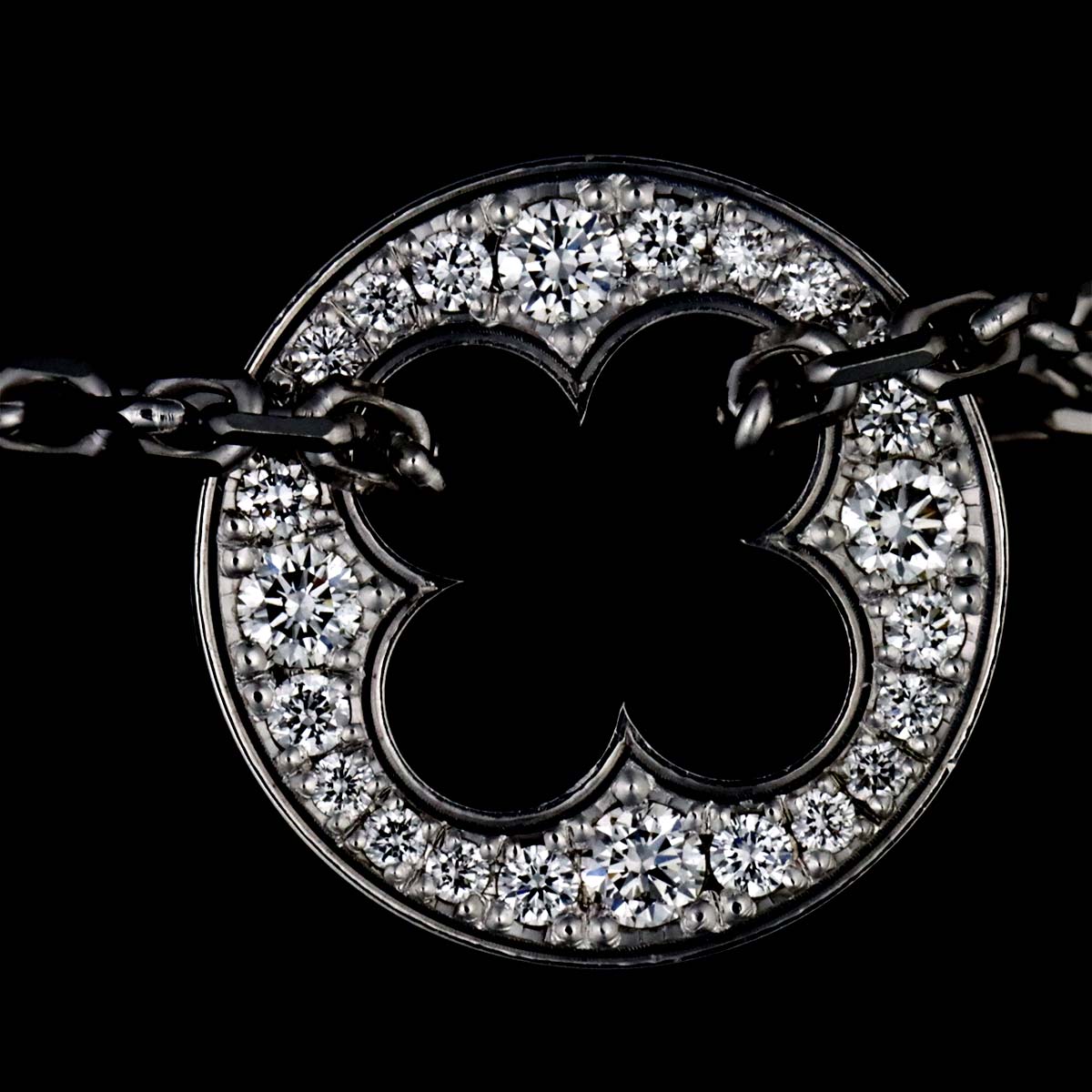 EMPREINTE Chain Diamond Bracelet 18K White Gold 750