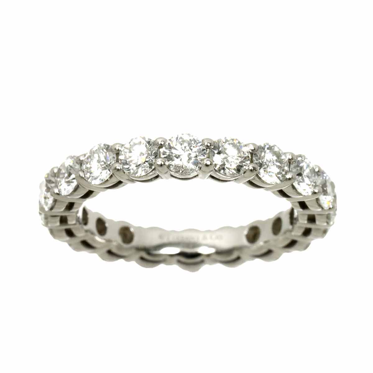 Forever Full Diamond Ring Platinum size3.75-4(US)
