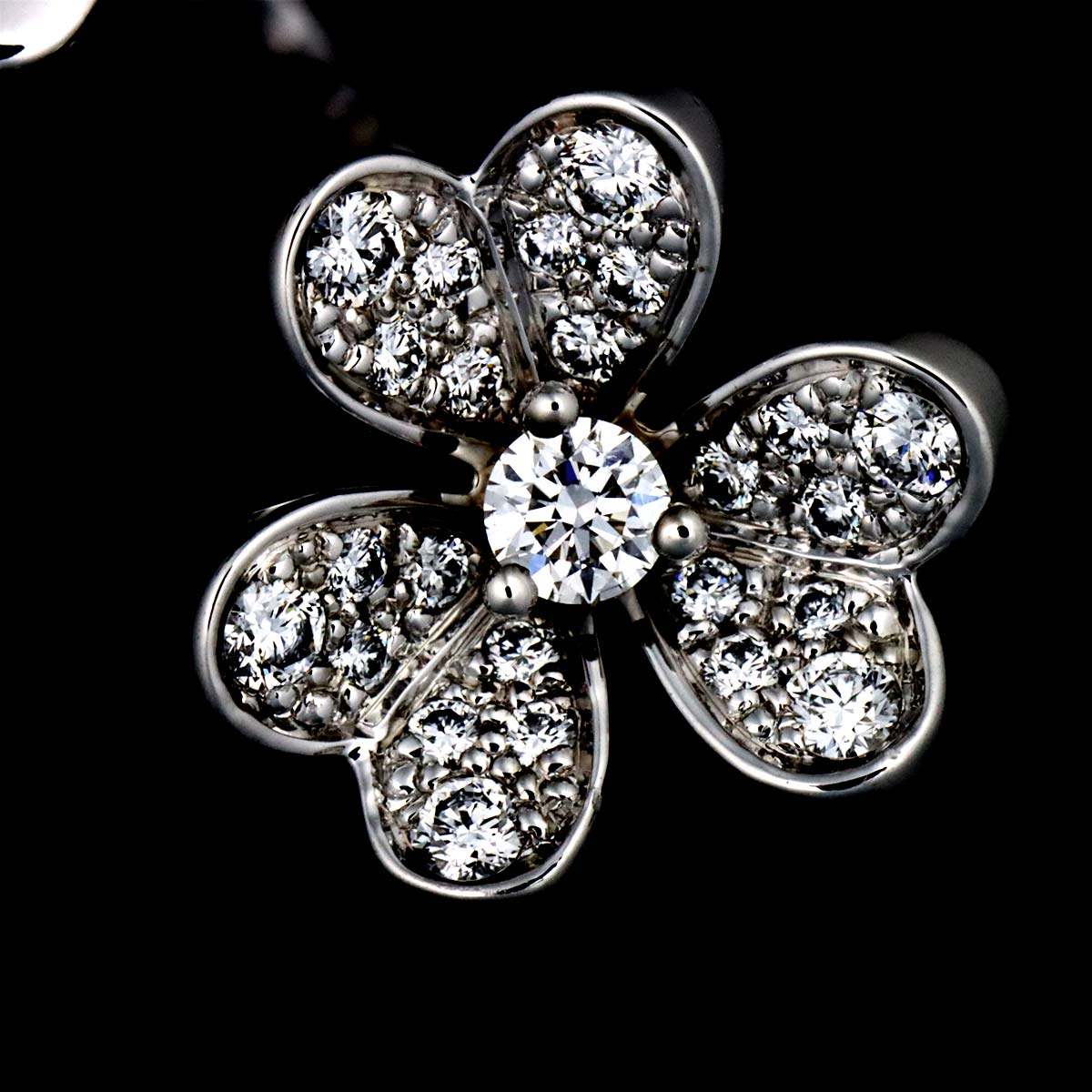 FRIVOLE Diamond Ring 18K WG 750 size56 7.5(US)