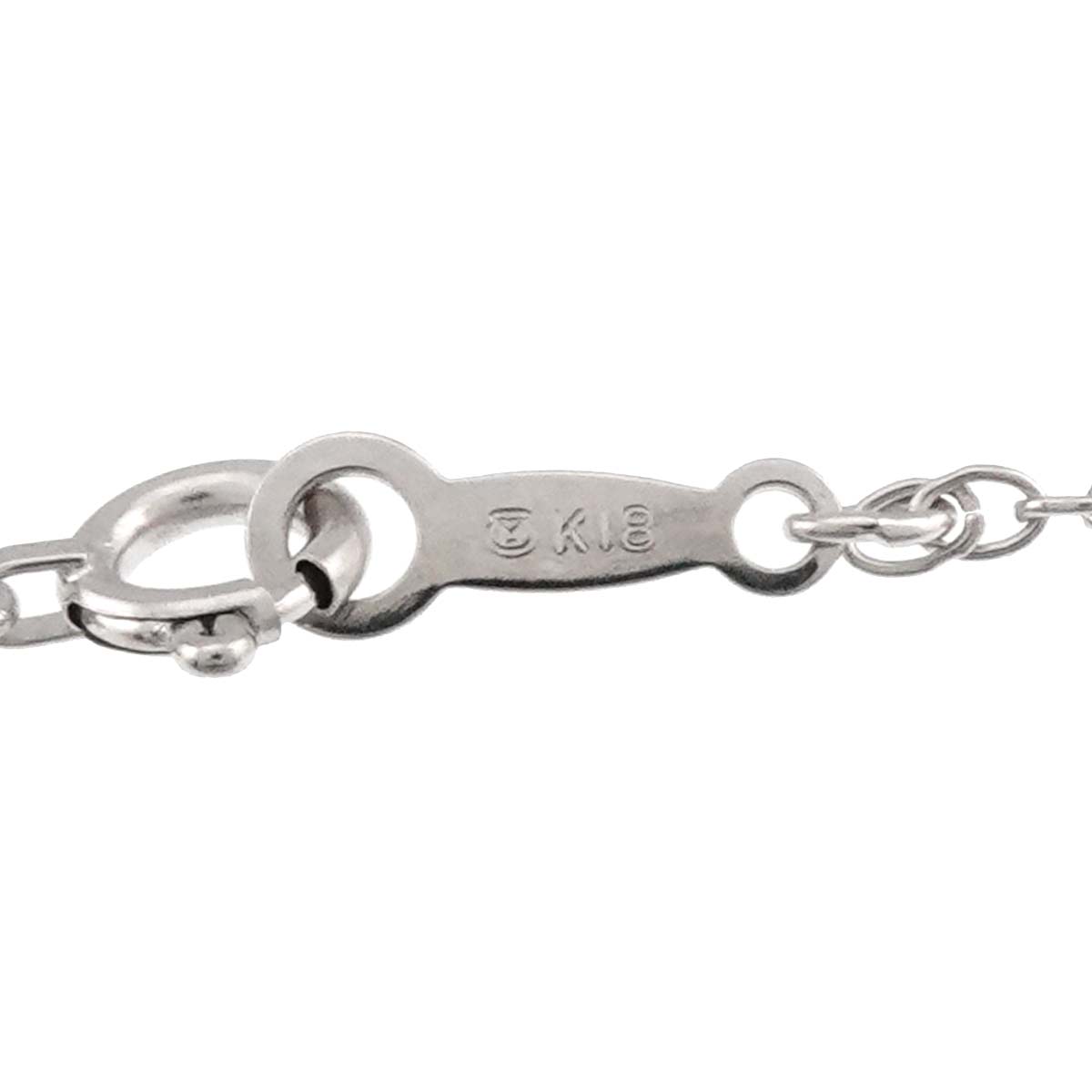 Pique Diamond 0.28ct MOP Necklace 18K WG 750