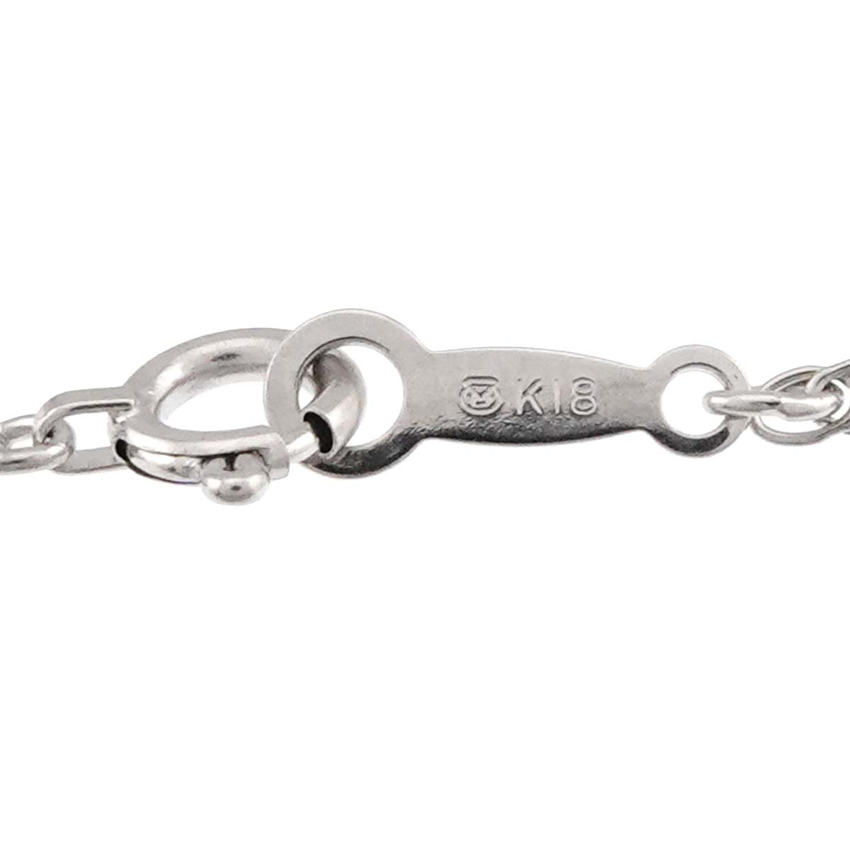 Pique Diamond 0.28ct MOP Necklace 18K WG 750