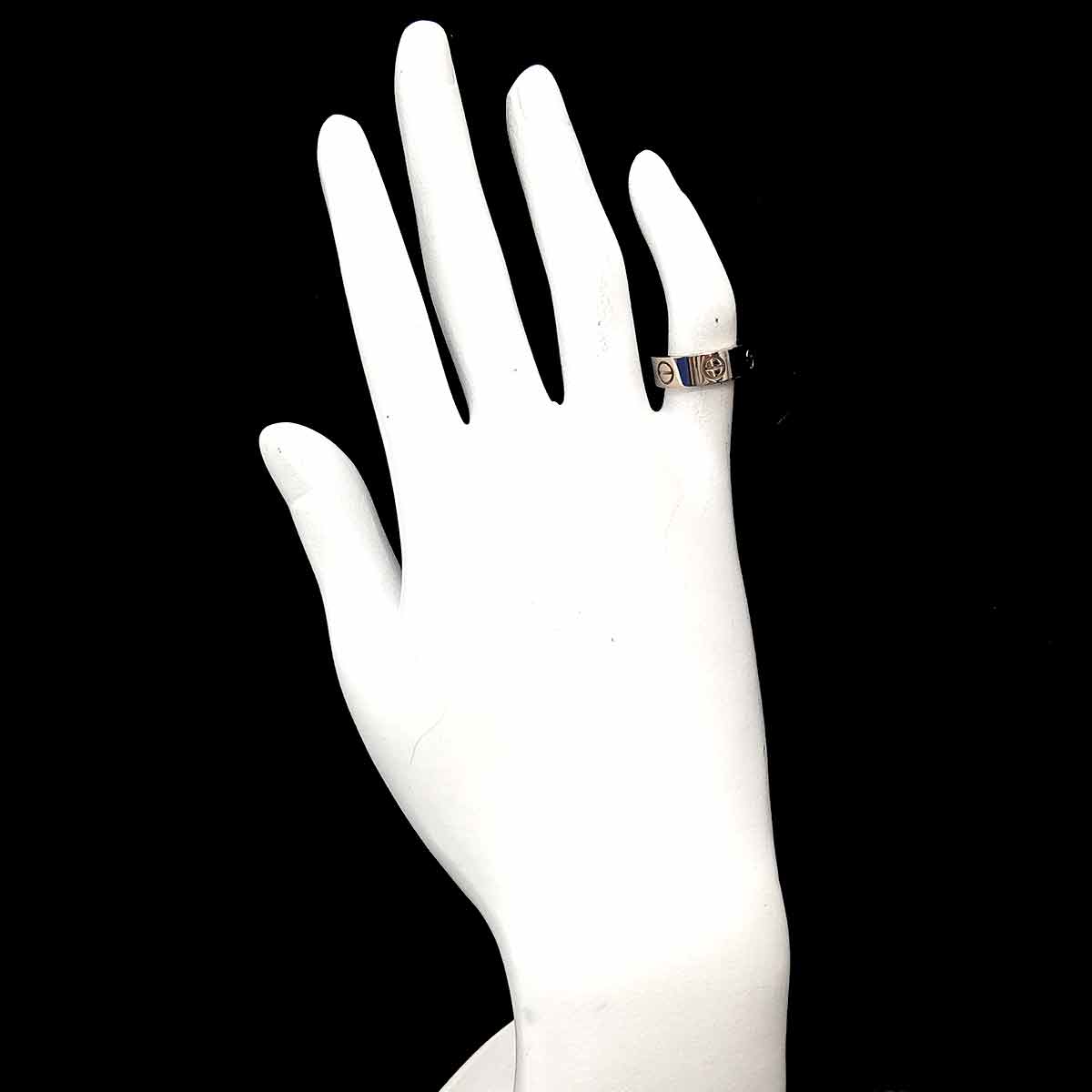 Love Ring 18K White Gold 750 size47 3.75-4(US)