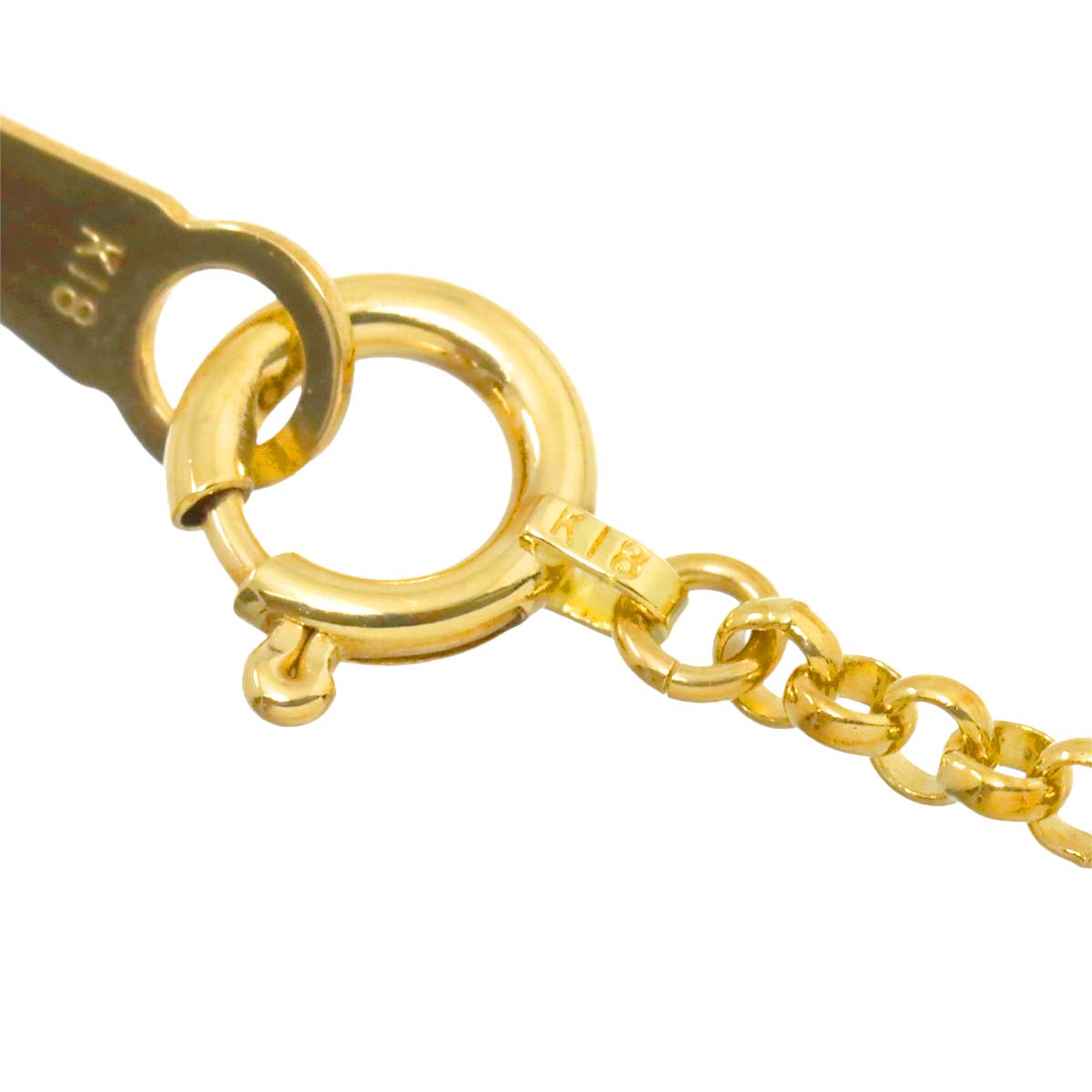 Sapphire 0.68ct Diamond 0.52ct Necklace 18K YG 750