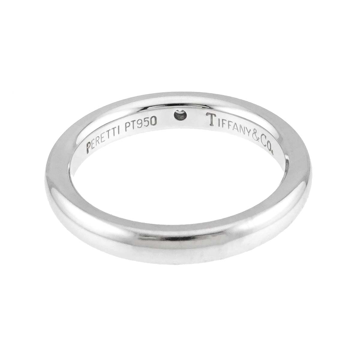 Stacking Band Ring Diamond 1P Platinum Size3.75-4(US)