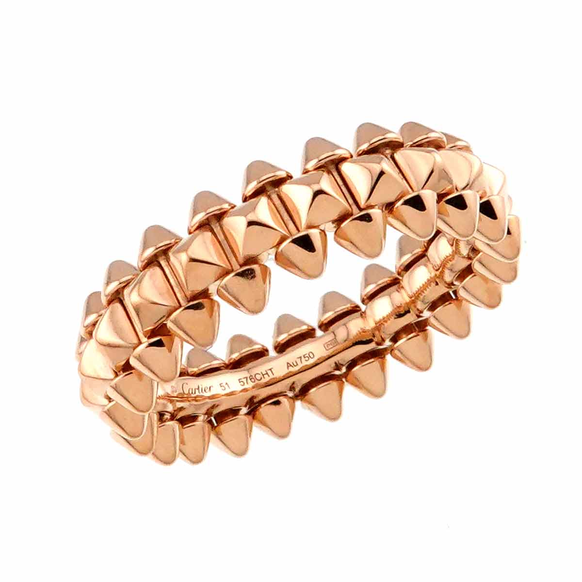 CLASH DE SM Ring 18K Pink Gold size51 5.5-5.75(US)