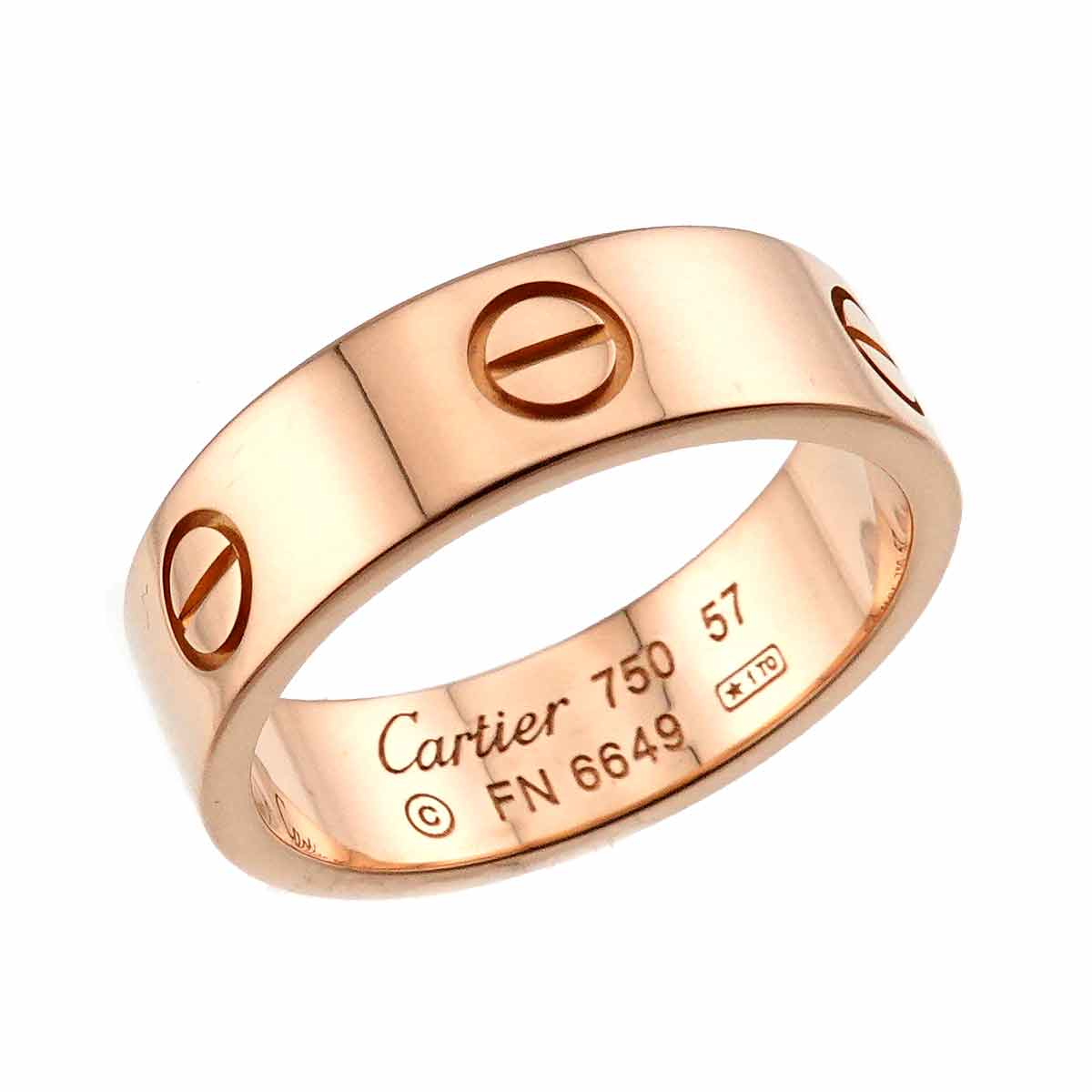 Love Ring 18K Pink Gold 750 size57 7.5-7.75(US)