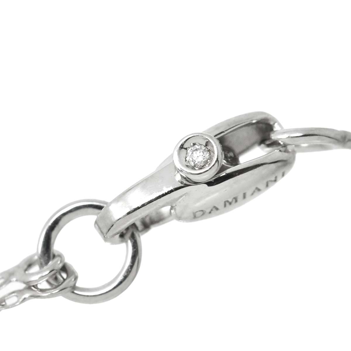 Belle Epoque Mini Diamond Cross Necklace 18K WG 750