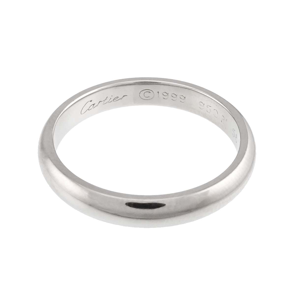 1895 Classic Band Ring Platinum Size58 8.25(US)