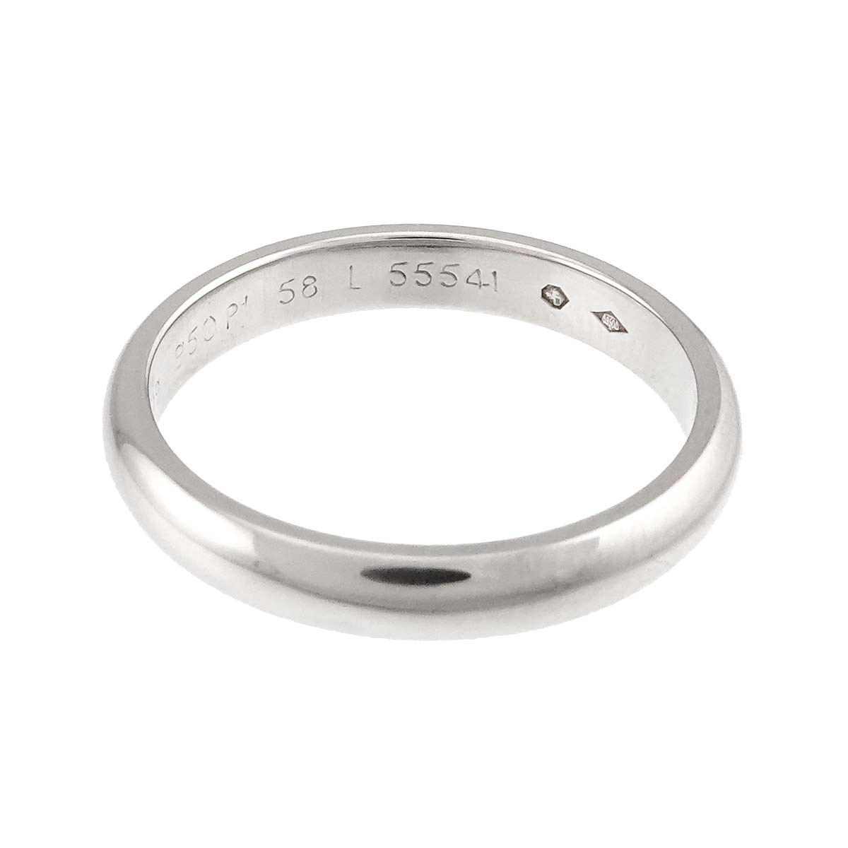 1895 Classic Band Ring Platinum Size58 8.25(US)