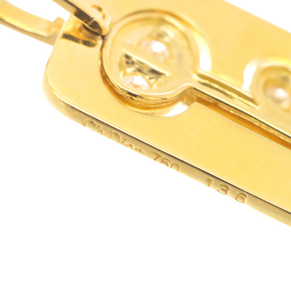 Diamond Necklace 18K Yellow Gold 750