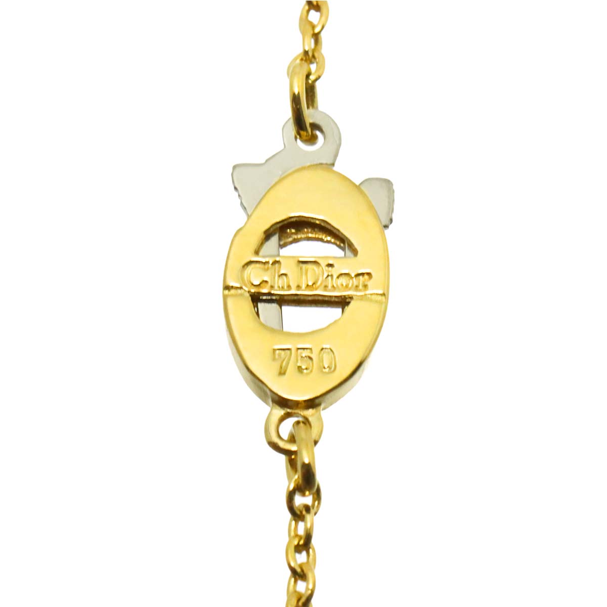 Diamond Necklace 18K Yellow Gold 750