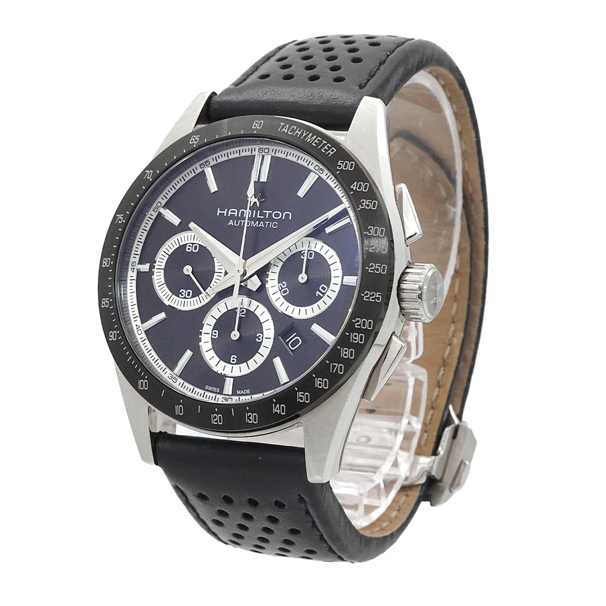 Jazzmaster performer H366060 Chronograph Date Black Dial