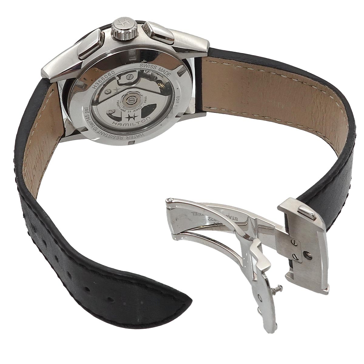 Jazzmaster performer H366060 Chronograph Date Black Dial