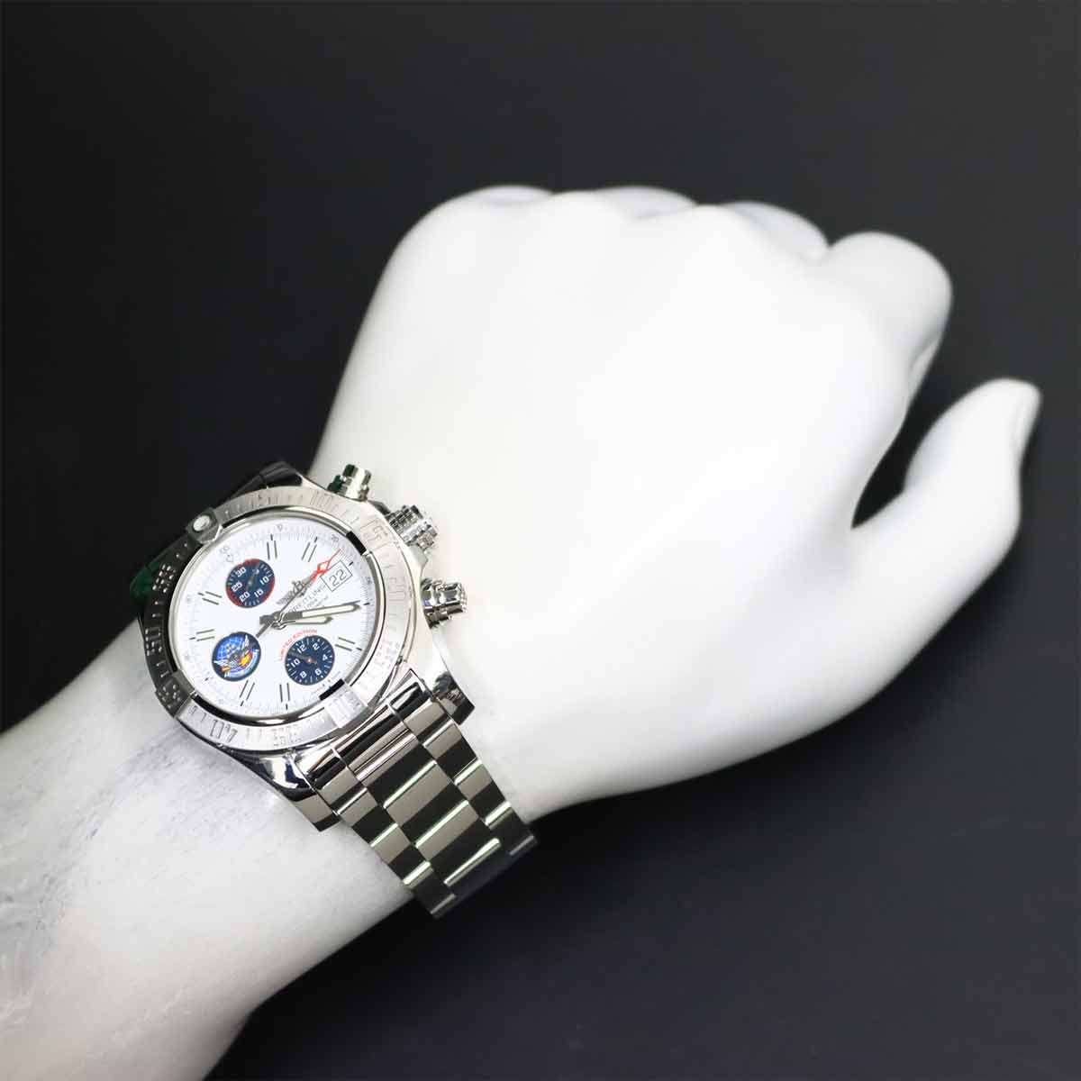 Avenger II Blue Impulse Chronograph A13381 Date White Dial