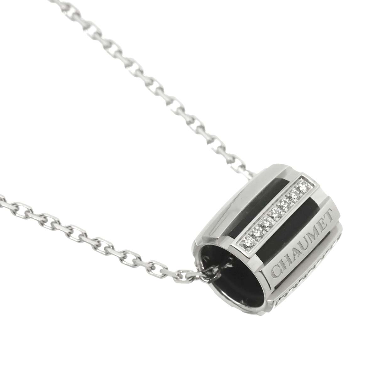 Class One Diamond Necklace 18K WG White Gold 750